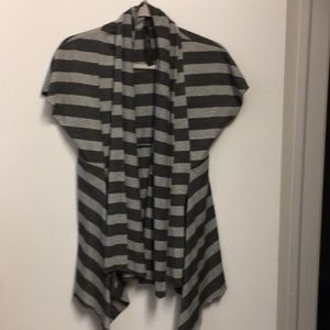 Isabella Rodriguez stripes open vest